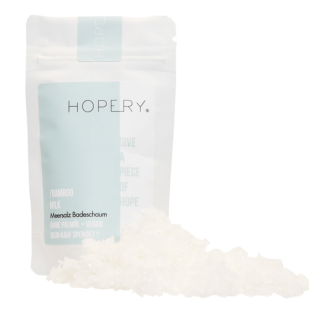 Bamboo Milk Meersalz Badeschaum - klein - 70g