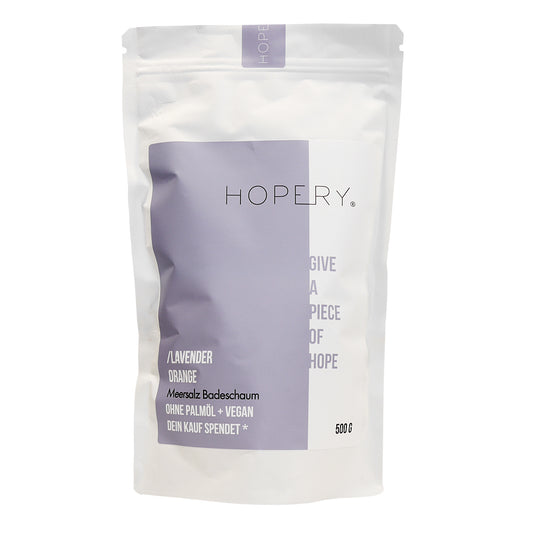 Lavender Orange Meersalz Badeschaum - groß - 500g