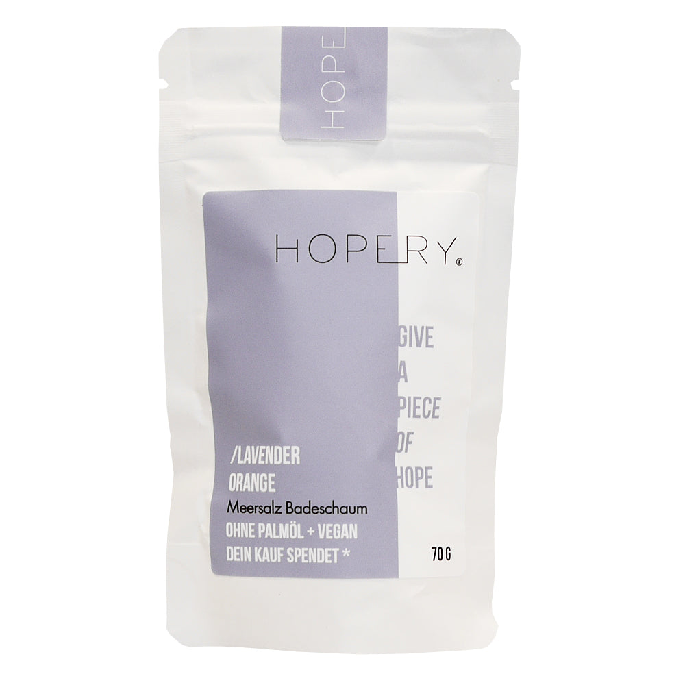 Lavender Orange Meersalz Badeschaum - klein - 70g